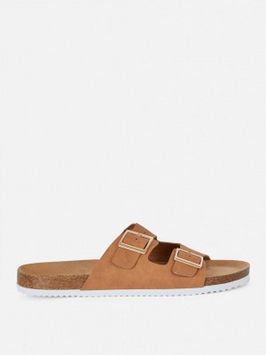 Primark Two Riemen Gesp Sandalen Dames Bruin | Nederland 08594-XUCI