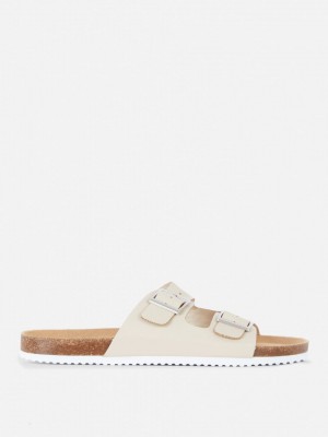 Primark Two Riemen Gesp Sandalen Dames Wit | Nederland 09125-RITW