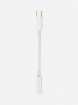 Primark USB-C Audio Jack Adaptor Cable Tech Dames Wit | Nederland 85641-ITCB