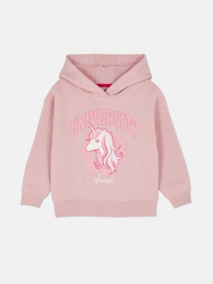 Primark Unicorn Embroidered Hoodie Meisjes Roze | Nederland 01947-ZIVA