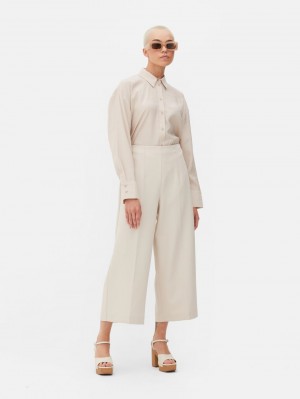 Primark Vrijetijds Button Down Overhemd Dames Grijs | Nederland 20573-PIWN