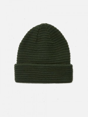 Primark Waffle Knit Muts Heren Groen | Nederland 94836-PDTK