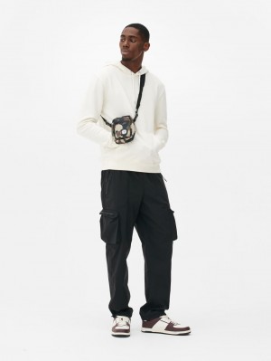 Primark Worker Cargo Broek Heren Zwart | Nederland 09261-FJCU