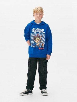 Primark Yu-Gi-Oh! Print Hoodie Jongens Blauw | Nederland 53628-XPFC