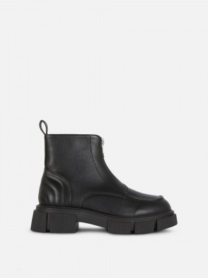Primark Zip Front Hak Chelsea Laarzen Meisjes Zwart | Nederland 30987-NXSO