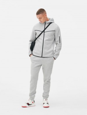 Primark Zip Hoodie Heren Grijs | Nederland 27381-ZWLQ