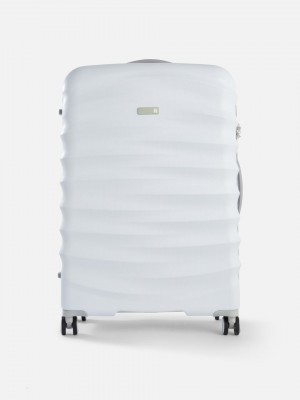 Primark it Luggage Textured Hard Shell Koffers Dames Wit | Nederland 91650-GNAI