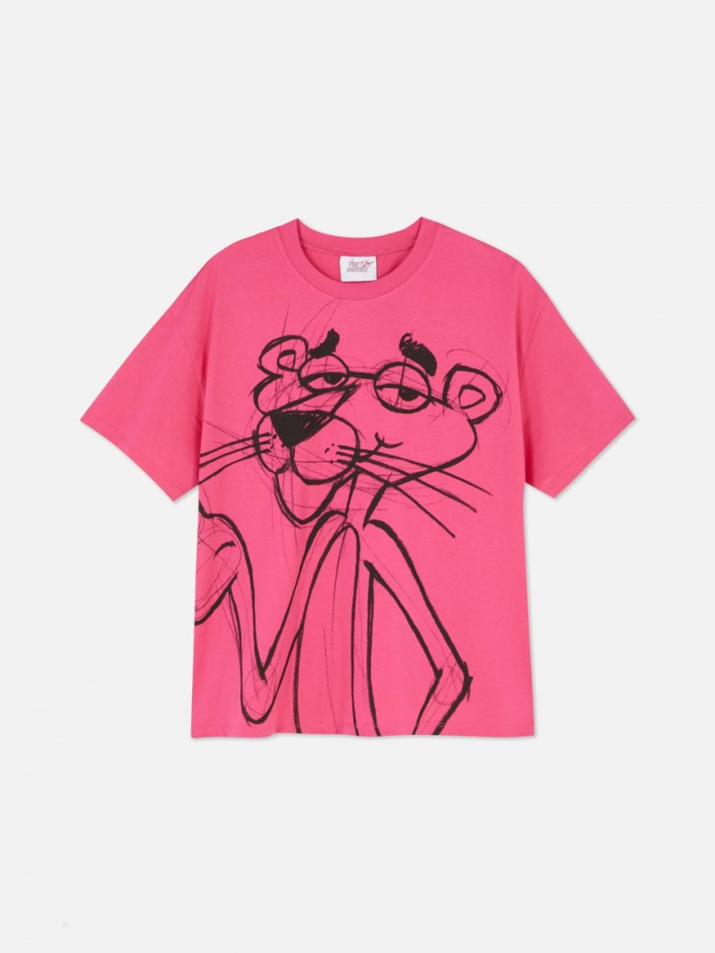 Primark T shirts Goedkoop Pink Panther Oversized Dames Roze Primark Nederland