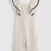 1,5-9 jaar | gestreepte jumpsuit met ric-rac