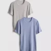 2-pack geribde overhemden