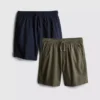 7-15 jaar | 2-pack shorts met trekkoord