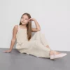 7-15 jaar | gestreepte jumpsuit met plooien