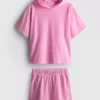 7-15 jaar | Set met hoodie van badstof en Shorts