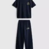 7-15 jaar | Set van T-shirt en joggingbroek met wijde pijpen