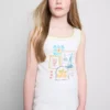 7-15 jaar | tanktop met contrasterende stiksels