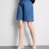 Bermudashort van katoenen denim