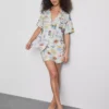 Boyfriend-pyjama's met korte broek