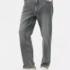 Jeans met rechte pijpen en middelhoge taille