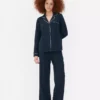 Jersey pyjamaset met lange mouwen in boyfriend-stijl
