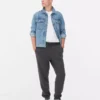 Joggingbroek met elastische tailleband en omgeslagen boorden