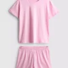Katoenen T-shirt met korte pijpen pyjama's