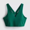 Kort sportshirt met V-hals