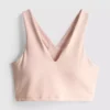 Kort sportshirt met V-hals