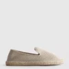 Lage gebreide espadrille