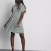 Mini-shirtjurk met kraag