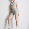 Naadloze geribbelde sportshort