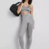 Naadloze, glanzende sportlegging