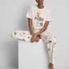 Pyjama's met print van Disney, gemaakt van een katoenmix
