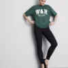 Relaxed katoenen T-shirt met print