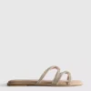 Sandalen met bandjes en strass-steentjes