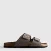 Sandalen met twee bandjes en een dikke zool