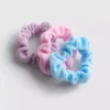 Set van 3 scrunchies van badstof