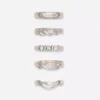 Set van 5 ringen in diverse ontwerpen