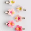 Set van 6 bloemvormige haarspeldjes