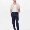 Slim fit formele broek van twill