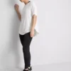 Sport-T-shirt met afgeronde zoom