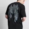 T-shirt met print op de rug