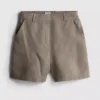 The Edit linnen klassieke korte broek