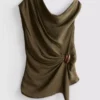 The Edit top with draped details