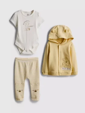 0-18 maanden | 3-delige Disney Winnie de Poeh-kleding set voor pasgeborenen