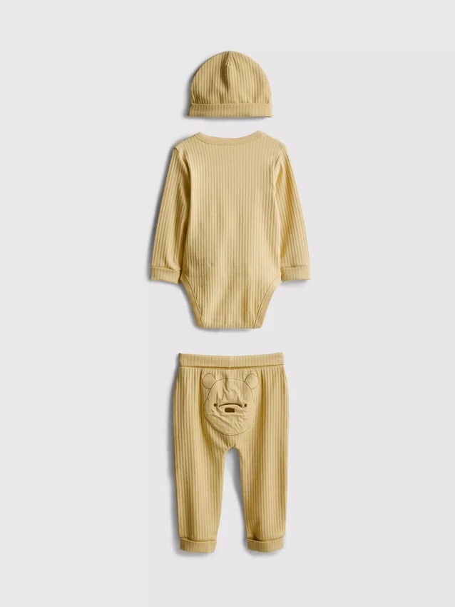 0-18 maanden | 3-delige Disney Winnie de Poeh ‘Room to Grow’-kleding set voor pasgeborenen