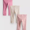 0-18 maanden | 3-pack legging voor pasgeborenen