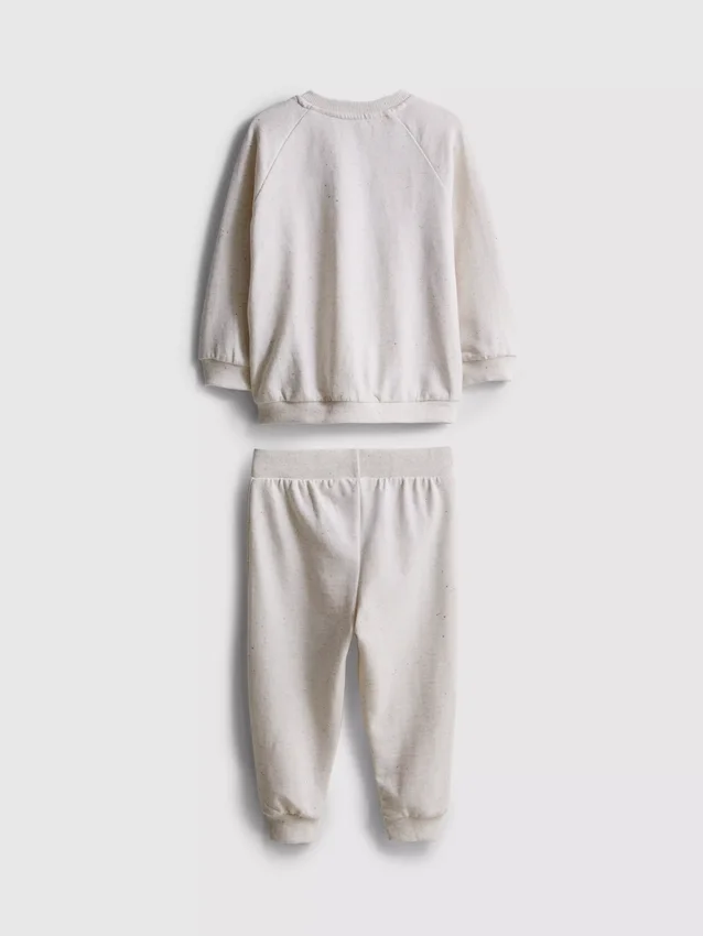 0-18 maanden | Set voor pasgeborenen bestaande uit een sweatshirt en een Joggingbroek met omgeslagen pijpen