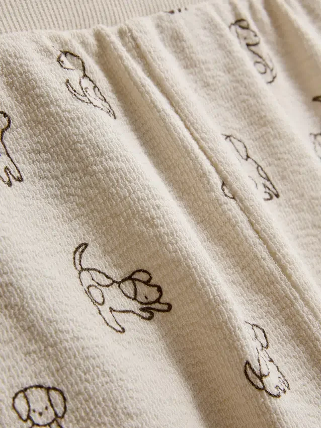 0-18 maanden | Set voor pasgeborenen met sweatshirt en Joggingbroeken met hondenprint