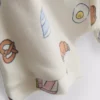 0-18 maanden | setje met sweatshirt en Shorts met voedselprint