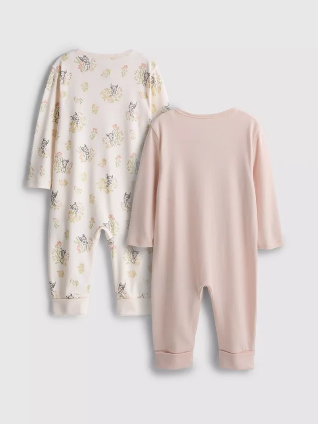 0-24 maanden | 2-pack Disney's Bambi-onesie met rits